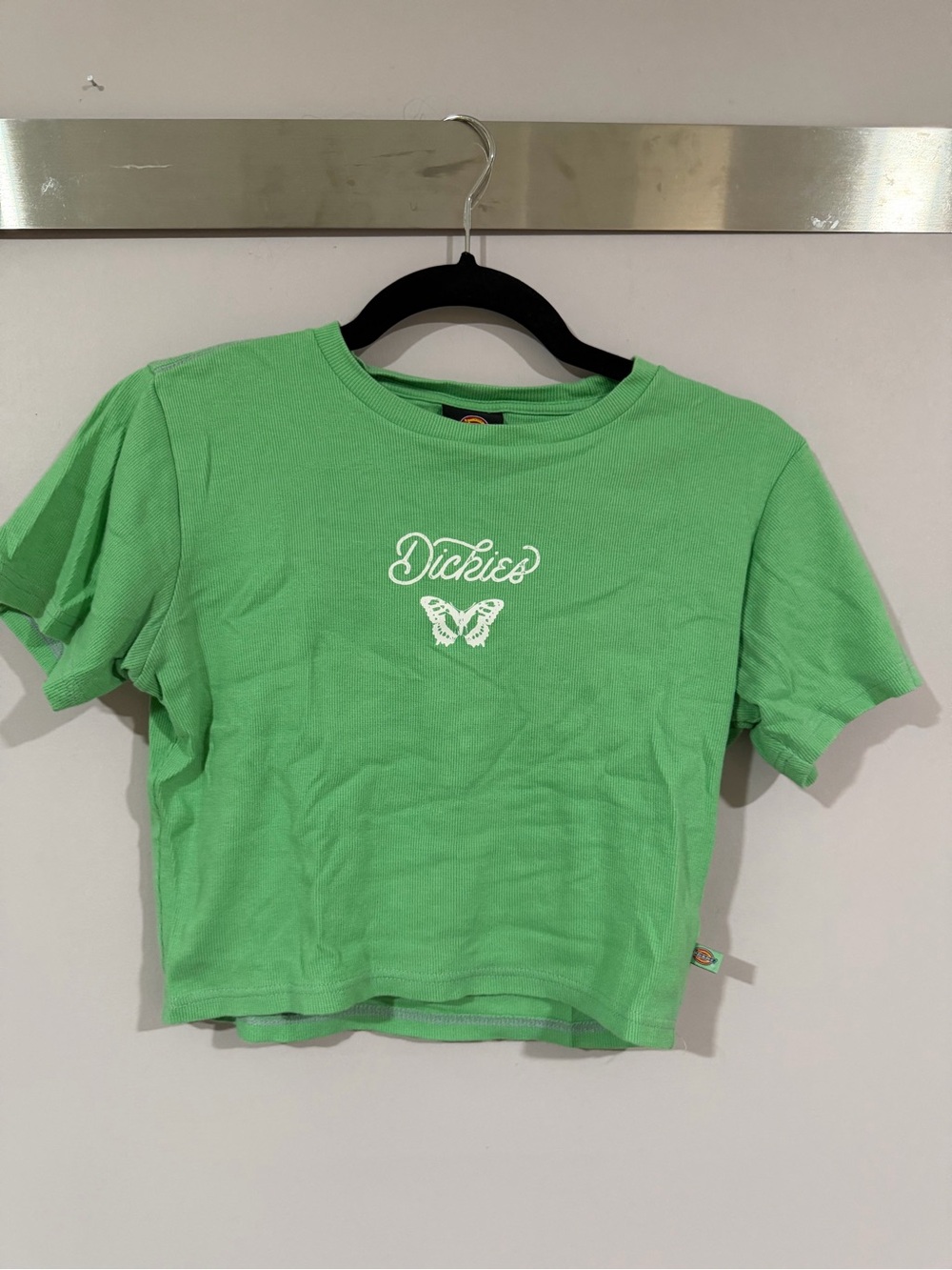 Dickies Green Butterfly Crop Tee